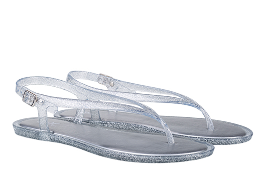 Sandalia Niza glitter Plata. Tallas 36 a 41.