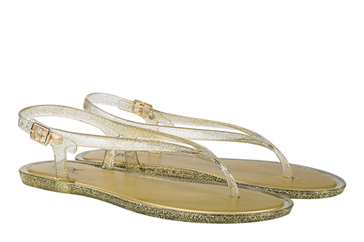 Sandalia Niza glitter Oro. Tallas 36 a 41.