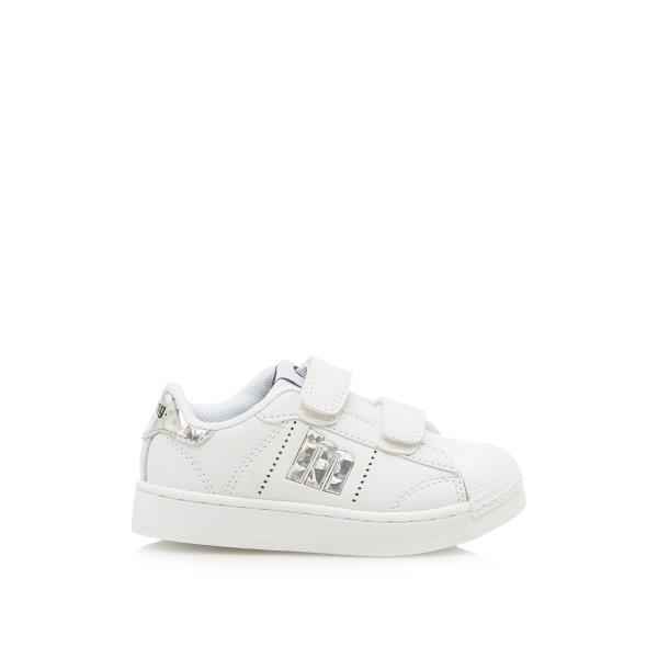 Deportiva Piel Blanco Velcro