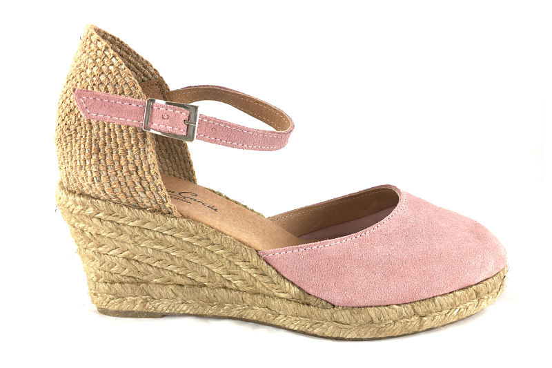 Valenciana Serraje rosa con piso de yute 