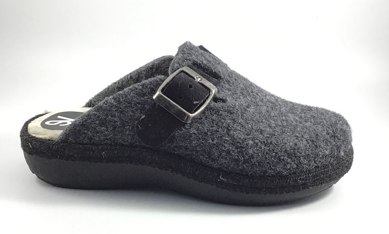 Zueco gris casa. Tallas 29 a 38.