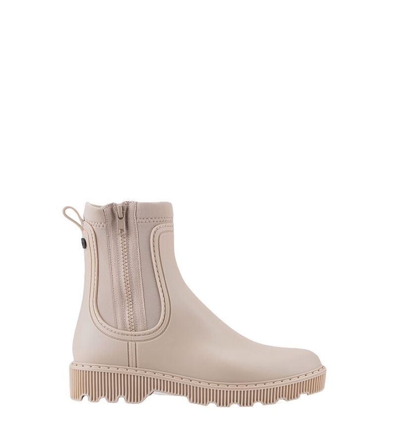 Bota de agua Beige con calcetín y cremallera IGOR