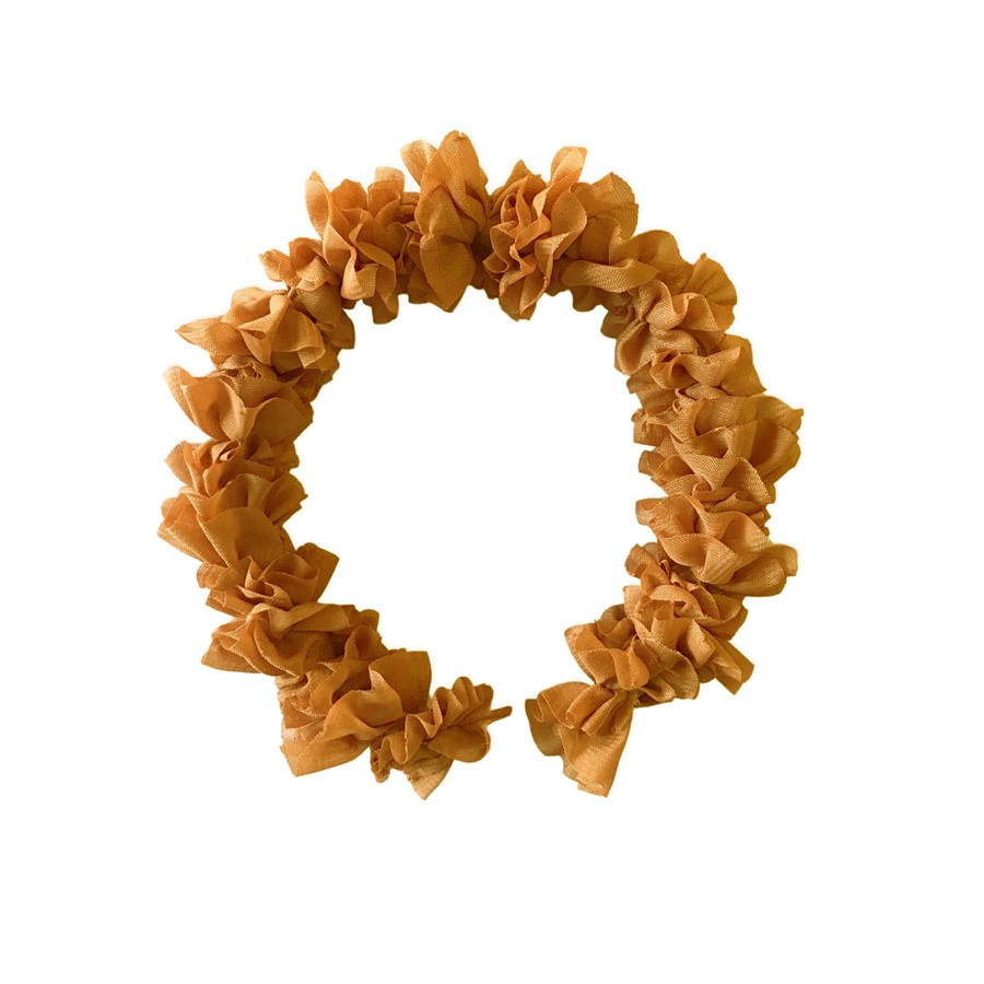 Diadema plisada mostaza CUINI