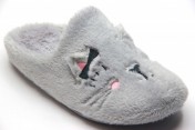 Zapatilla gatito gris. Tallas 35 a 40.