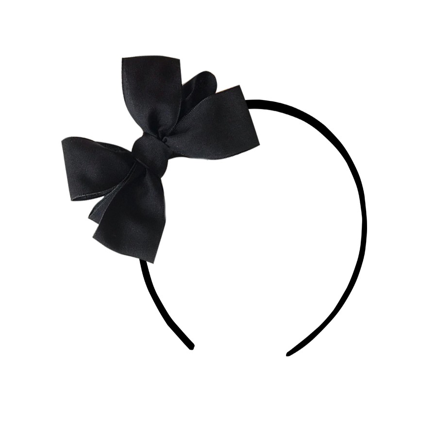 Diadema lazo Maripos algodón negro Cuini