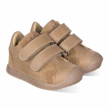 Botita en piel taupe con velcros CHETTO