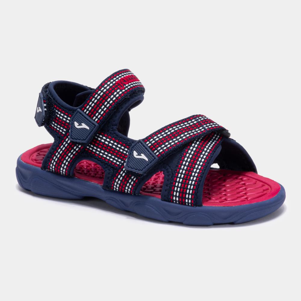 Sandalia azul marino con velcro JOMA