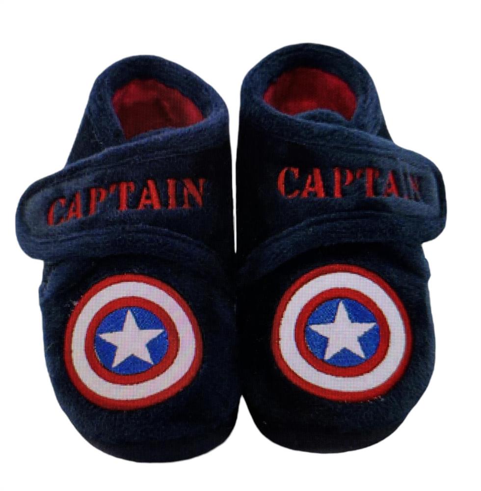 Zapatilla de casa con velcro Capitán America GARZON