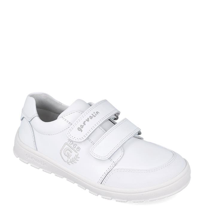 Zapatilla respetuosa de piel blanco GARVALIN