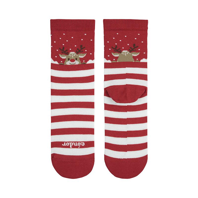 Calcetines navideños reno rojo CONDOR