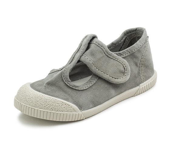 Pepito barefoot de lona gris Natural World