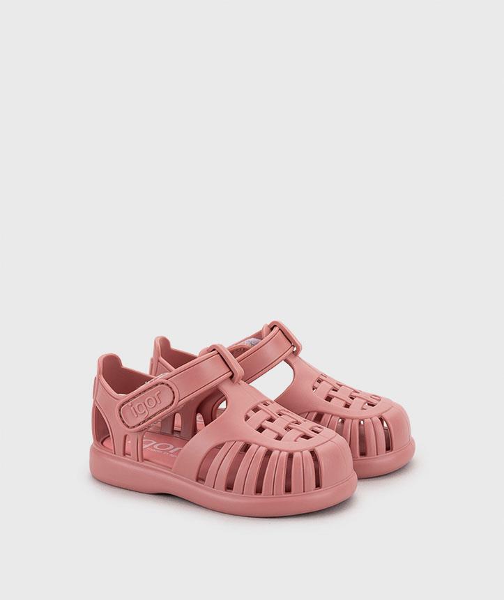 Cangrejera modelo Tobby rosa con velcro IGOR