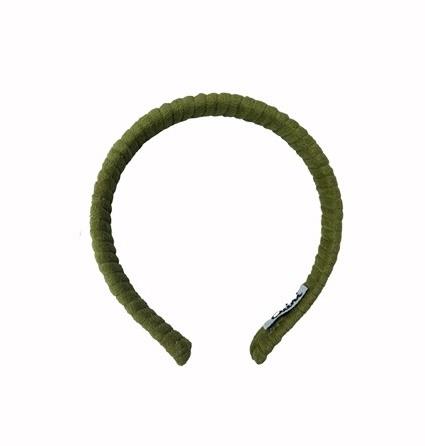 Diadema cordón de terciopelo Verde CUINI