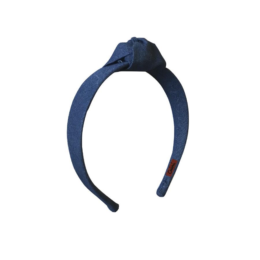 Diadema nudo lino marino CUINI