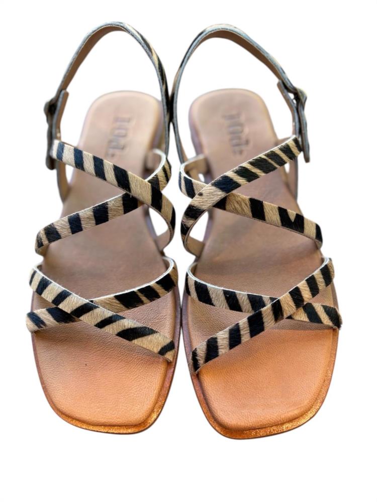 Sandalia planta Animal Print Cebra