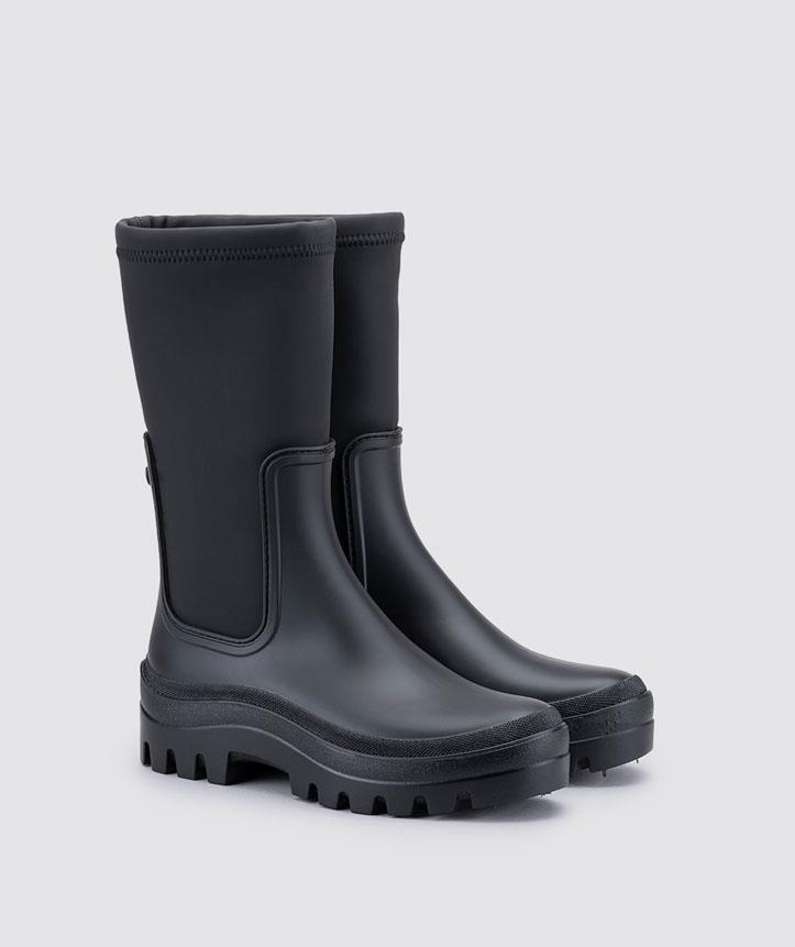 Bota de agua engomada negro IGOR