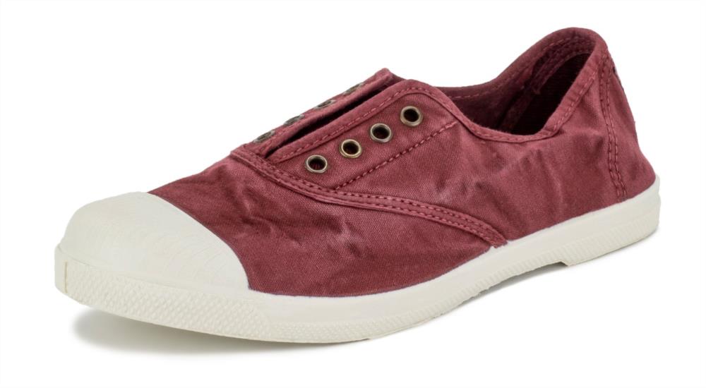 Zapatilla de algodón orgánico Burdeos 620