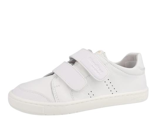 Zapatilla respetuosa de piel blanco modelo RIO